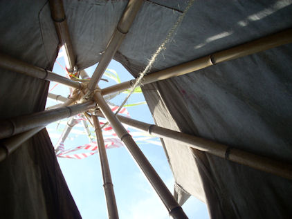 Inside the Teepee