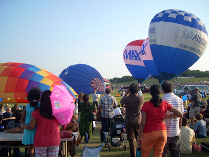 Balloons and Crowd